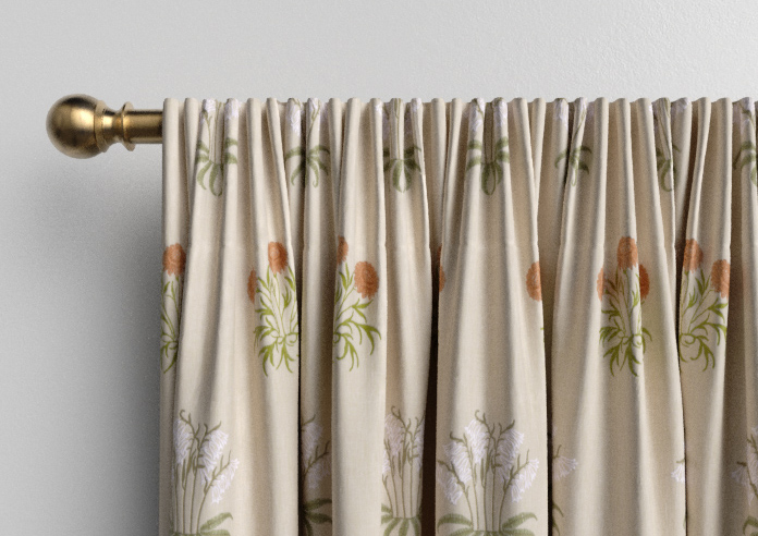 William Morris At Home Lily Flower Embroidery, Nettle - Made to Measure Curtains - Image 9